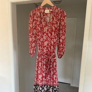Anthropologie Maeve Maxi Dress Floral Bohemian S/M